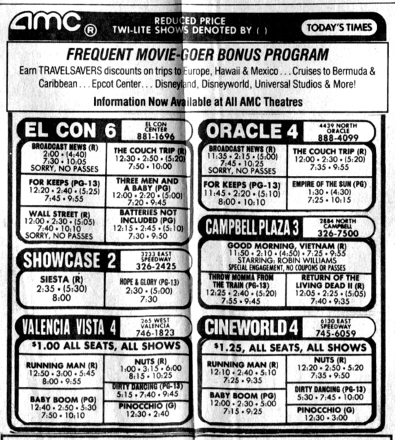 AMC Advert, January 17, 1988