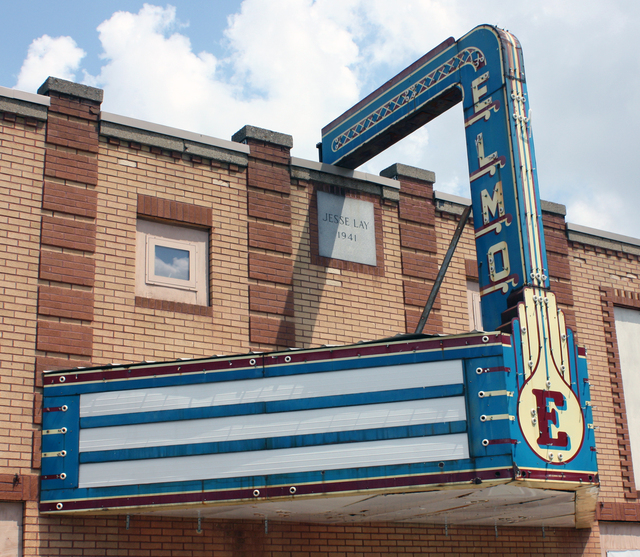 Elmo Theater, St. Elmo, IL - marquee