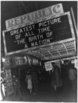 NAACP members picketing outside the Republic Theatre, New York City