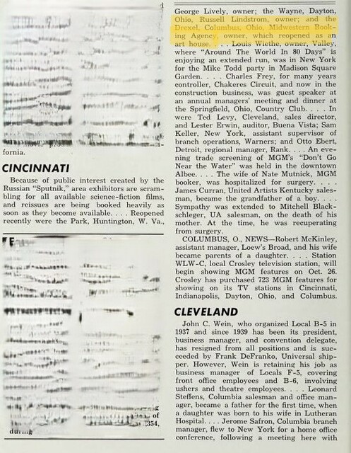 Ohio Theatre News, October 1957
