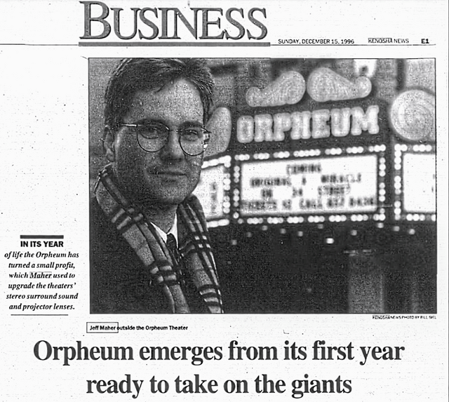 ORPHEUM Theatre; Kenosha, Wisconsin.