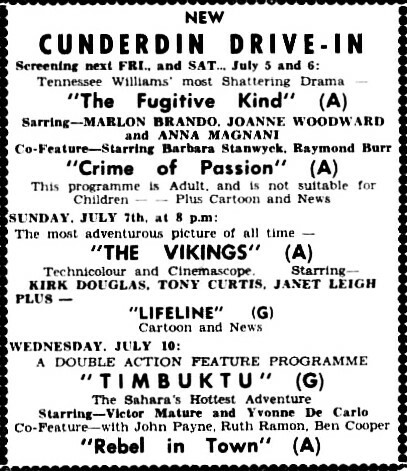 Cunderdin Drive-In 7 W. Main Street, Cunderdin, WA - 1963