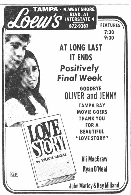 Love Story Finally Comes to an End at Loew's Tampa