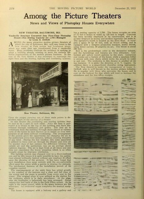 Renovated for Photoplays