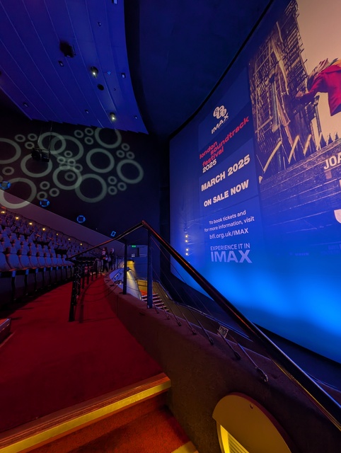 View from entrance stairs of Screen