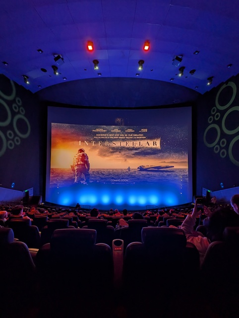 Interior with Interstellar poster slideshow