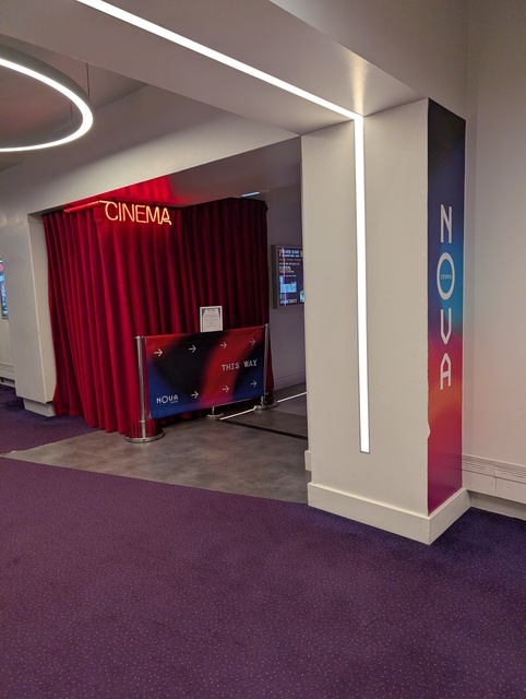Entrance to Cinema from Corridor leading to New Victoria Theatre foyer space