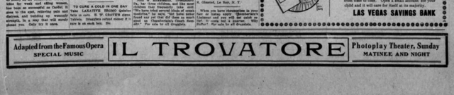 Photoplay Theatre, Las Vegas, New Mexico 1911