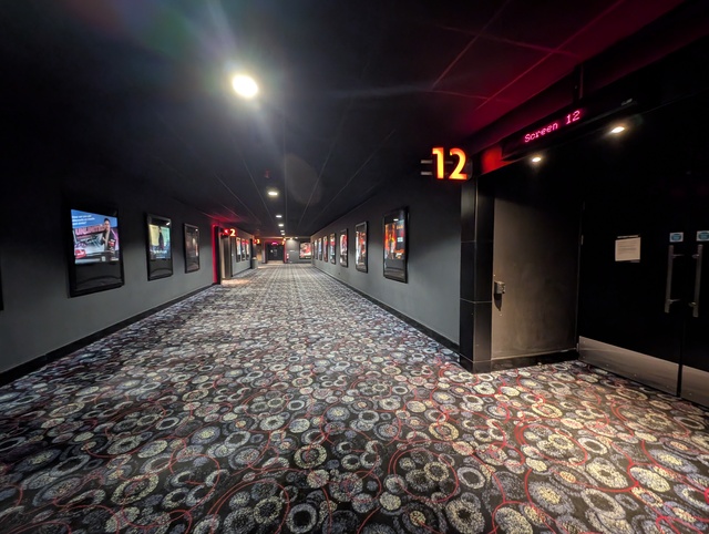 Corridor leading to screens and Screen 12 Doorway