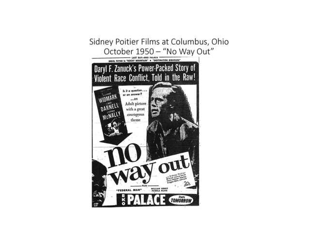 Sidney Poitier Films at Columbus, Ohio - Page 1