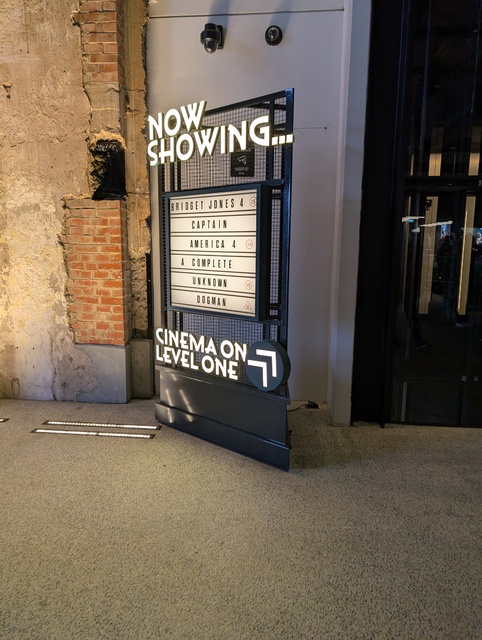 Signage at the northern entrance to the power station
