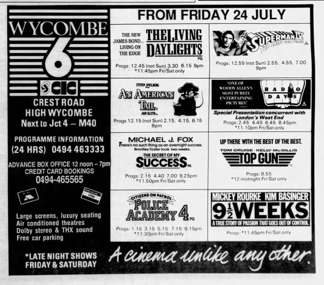 Newspaper advert from CiC days