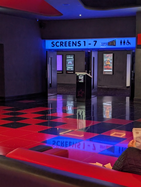 Screen 1-7 Entrance doorway signage