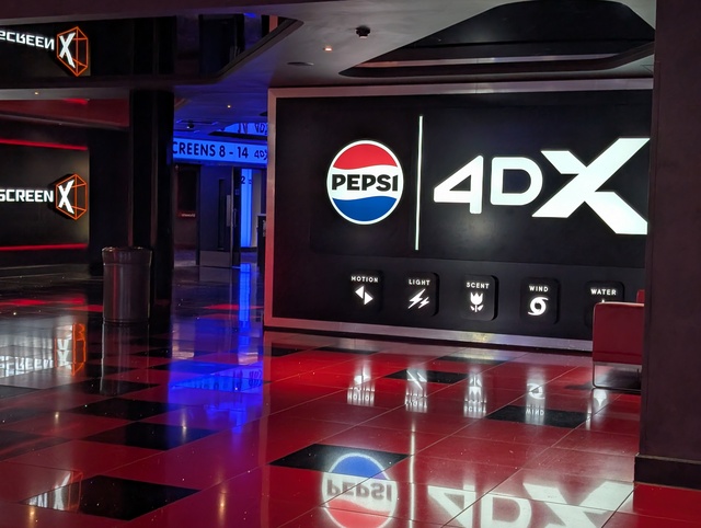 Screens 8-14 Entrance with 4DX and ScreenX Signage