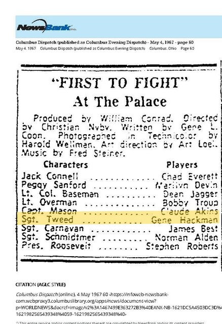 Gene Hackman, RIP (1930 - 2025)