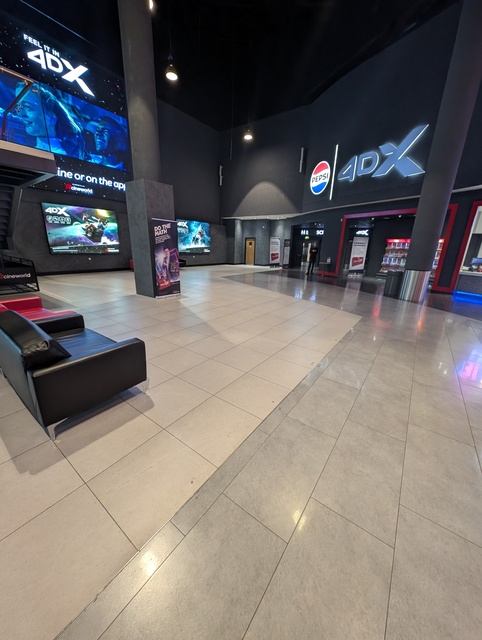 Foyer and Pepsi 4DX signage