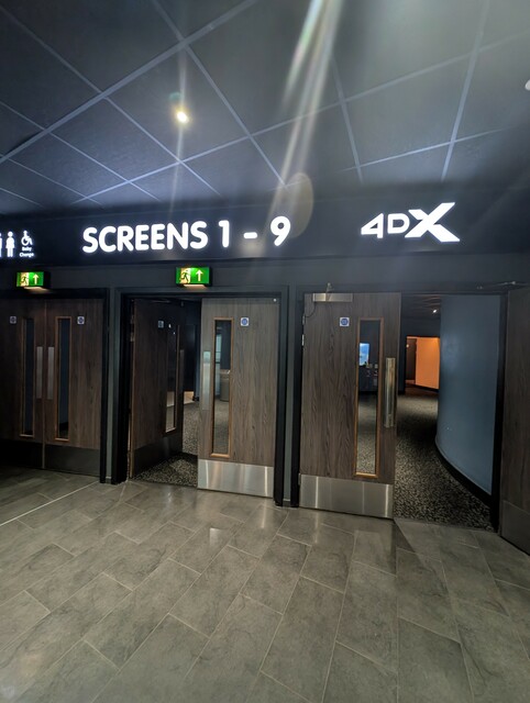 Screen entrance signage