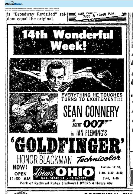 Sean Connery, RIP (1930 - 2020) / Honor Blackman, RIP (1925 - 2020)