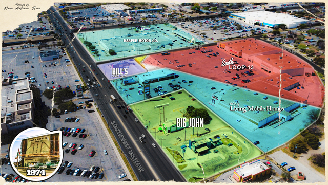 South Loop 13 Drive-In Aerial X-ray 