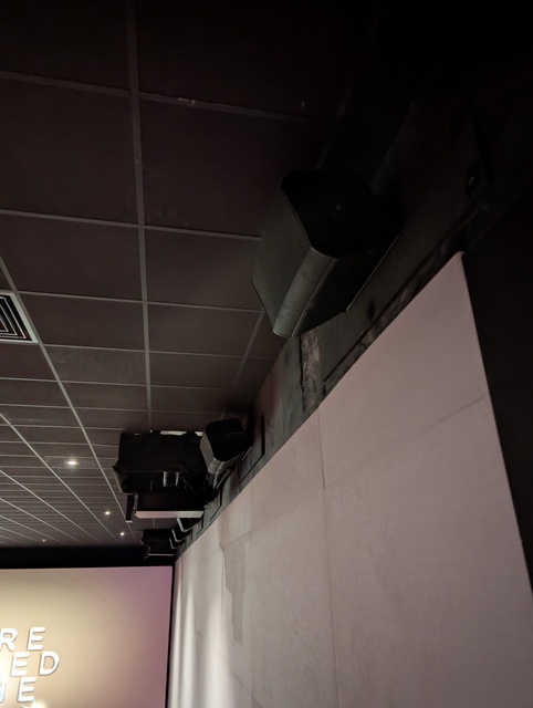 Screen 3 - ScreenX speakers and sidewall projectors