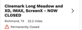 Cinemark Long Meadow and XD, IMAX, Screen X