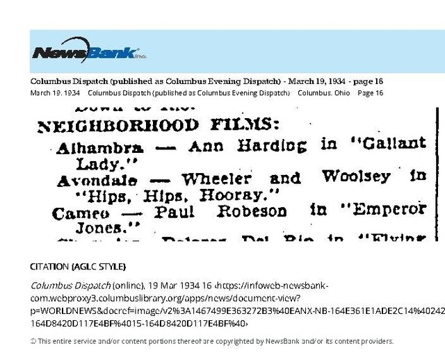 Paul Robeson on Screen