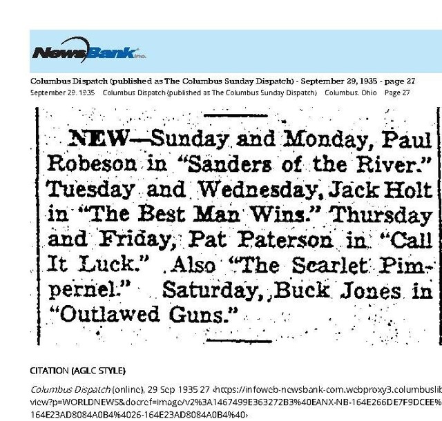 Paul Robeson on Screen