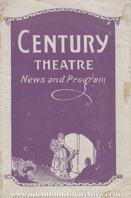 Century Theatre program for May 14, 1923