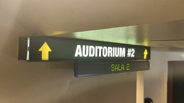 Auditorium #2 signage