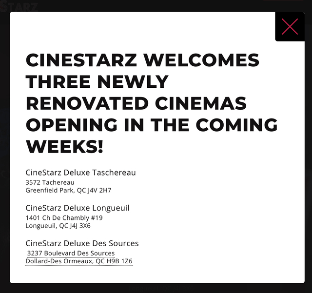 Cinestarz Deluxe Taschereau