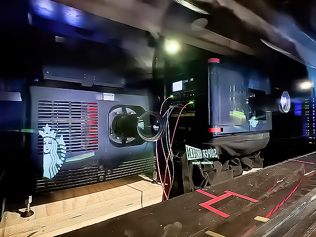 Cineworld (Empire) Leicester Square – View of "HDR by Barco" Projector in Booth 1