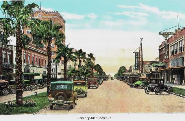 Postcard as Anderson's Theatre on the right. 