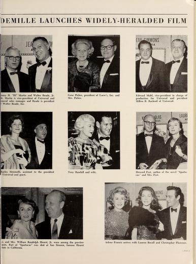 World Premiere of "Spartacus"