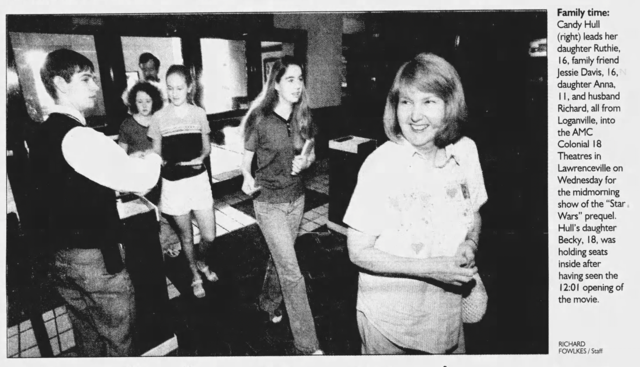 Phantom Menace premiere at the AMC Colonial 18