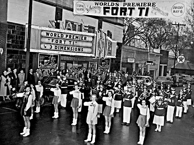 State Theatre 91 Montcalm Street, Ticonderoga, NY - 3D World Premiere May 8, 1953