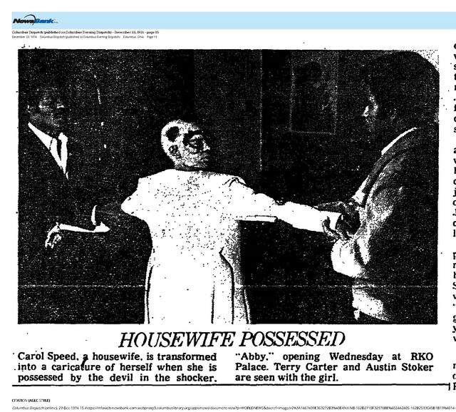 Austin Stoker, RIP (1930 - 2022), Carol Speed, RIP (1945 - 2022)