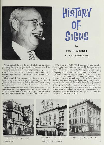 The History of Signs