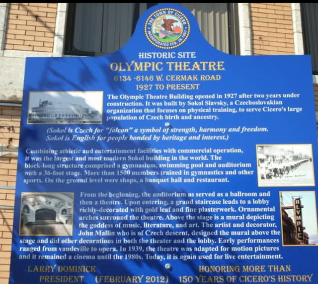 OLYMPIC Theatre; Cicero, Illinois.