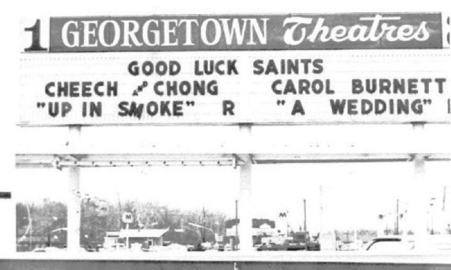 Georgetown Theatres 1 & 2 September 1978