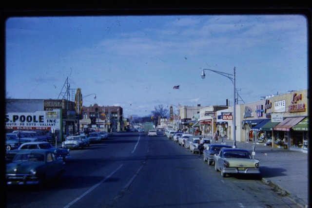 1960 photo credit The Wayne Historical Society. Wayne marquee background right of center.