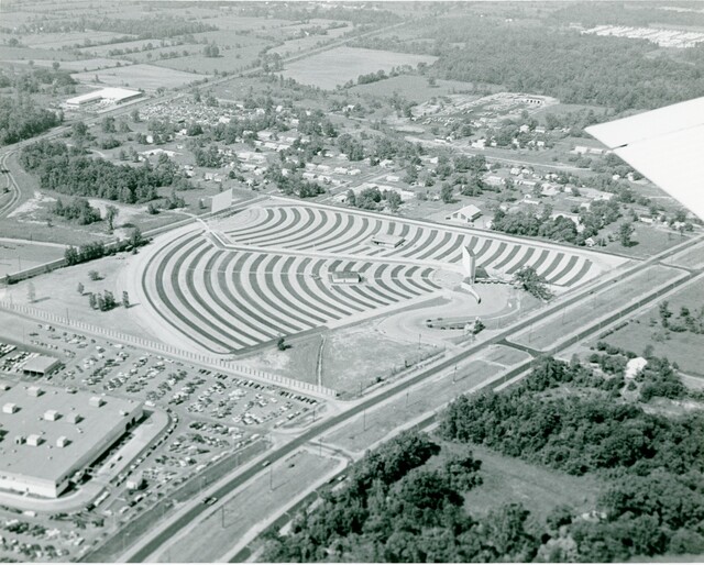 Wider view of the June 1972 featuring 2 screens photo credit The Wayne Historical Society.