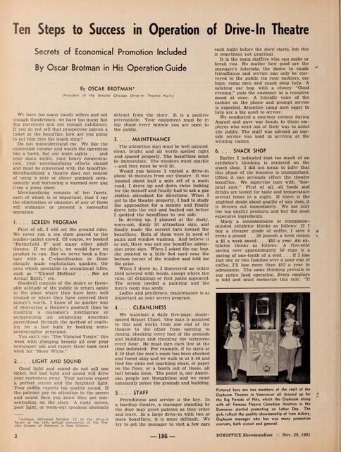 Successful Drive-Ins - Part 1