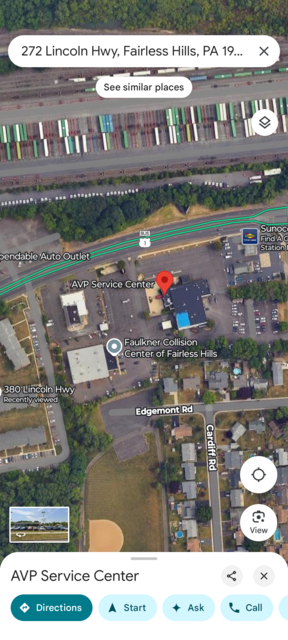 Aerial of what is currently on the site of Eric (United Artists) Penn-Jersey 3 Theatre