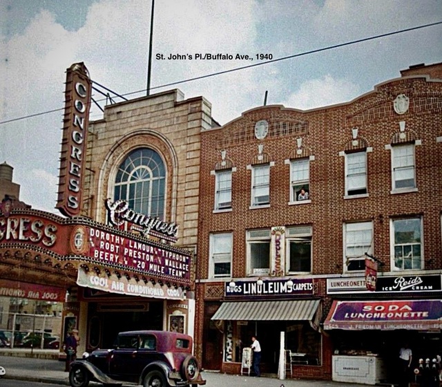 Congress Theatre St. John’s Place, Buffalo Avenue, 1940
