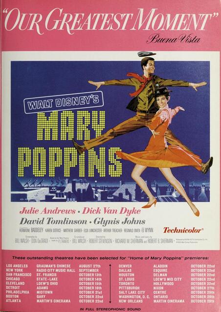 "Home of Mary Poppins" Premieres