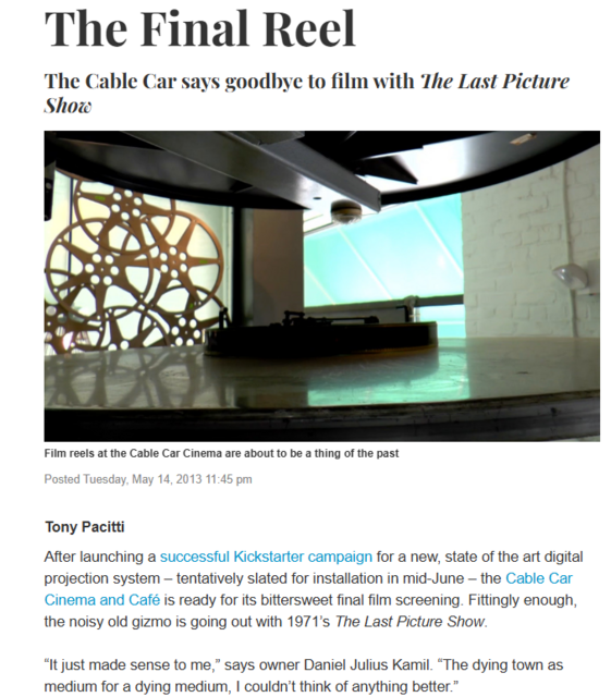 Cable Car Cinema & Cafe