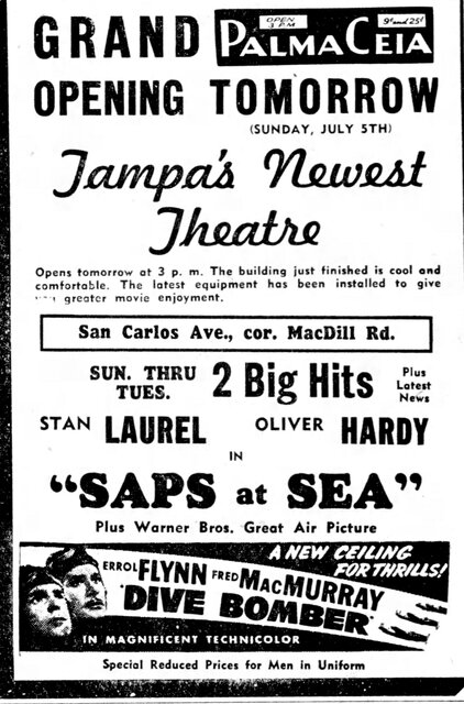 Palma Ceia Theater Opens