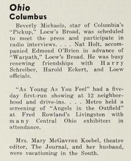 September 1951 News