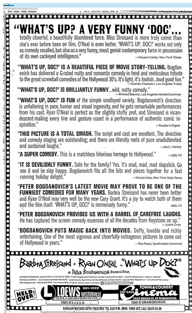 Robert Benton, RIP (1932 - 2025), Peter Bogdanovich, RIP (1939-2022), Ryan O'Neal, RIP (1941 - 2023)