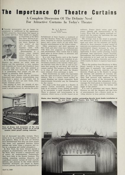 Not a Feature of Today's Theaters